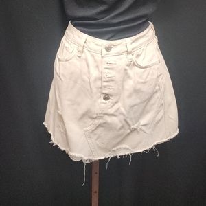 We the free distressed skirt